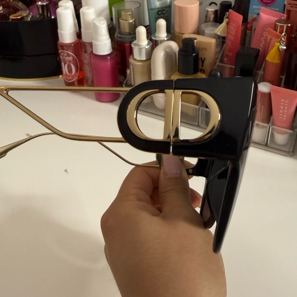 Dior Black Rectangular Sunglasses - image 3